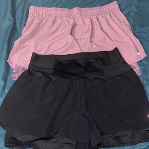 Women’s Athletic Shorts - Pink and Black